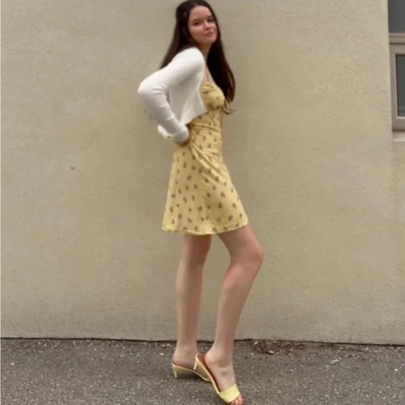 Call It Spring Yellow Women's Sandals - Picture 2 of 4